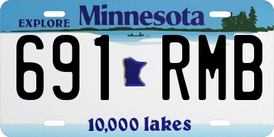 MN license plate 691RMB