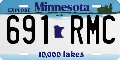 MN license plate 691RMC