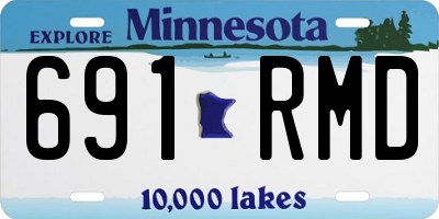 MN license plate 691RMD