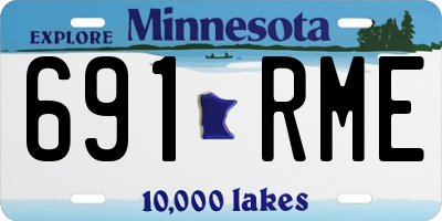 MN license plate 691RME