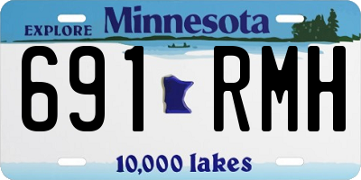 MN license plate 691RMH