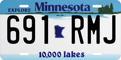 MN license plate 691RMJ