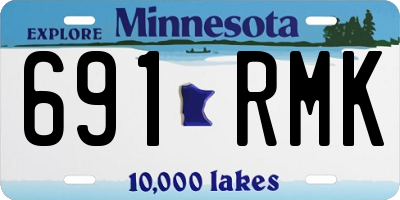 MN license plate 691RMK