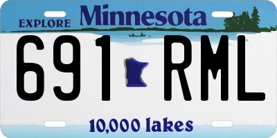 MN license plate 691RML