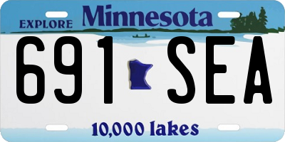 MN license plate 691SEA