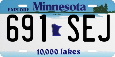 MN license plate 691SEJ