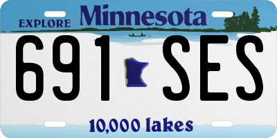 MN license plate 691SES