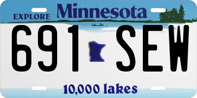 MN license plate 691SEW