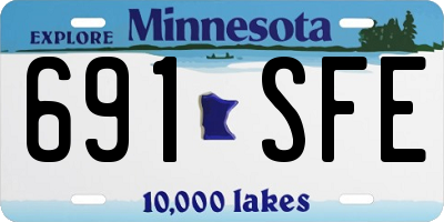 MN license plate 691SFE