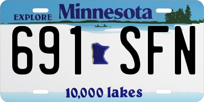 MN license plate 691SFN
