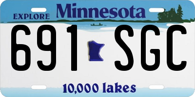 MN license plate 691SGC