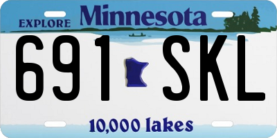 MN license plate 691SKL