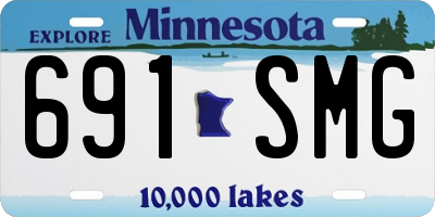 MN license plate 691SMG