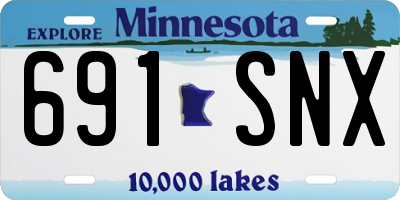 MN license plate 691SNX
