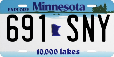 MN license plate 691SNY