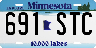 MN license plate 691STC