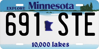 MN license plate 691STE