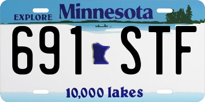 MN license plate 691STF