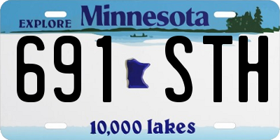 MN license plate 691STH