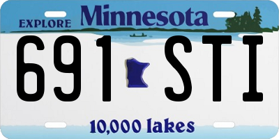 MN license plate 691STI