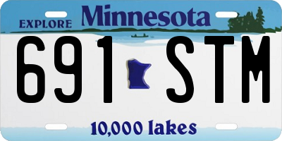 MN license plate 691STM