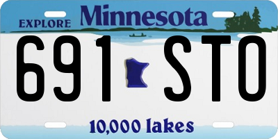 MN license plate 691STO