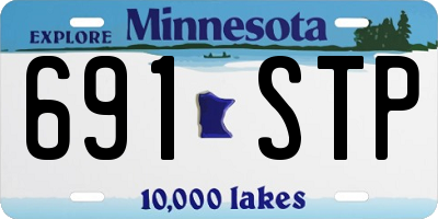 MN license plate 691STP