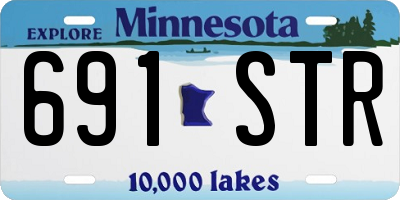MN license plate 691STR