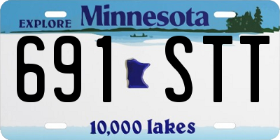 MN license plate 691STT