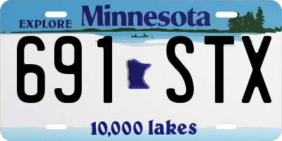 MN license plate 691STX