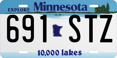 MN license plate 691STZ