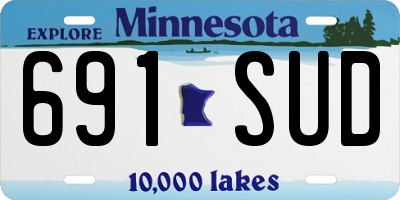 MN license plate 691SUD