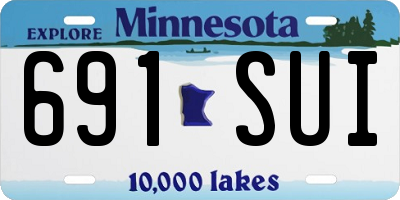 MN license plate 691SUI