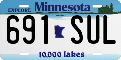 MN license plate 691SUL