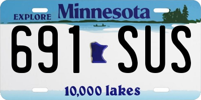 MN license plate 691SUS