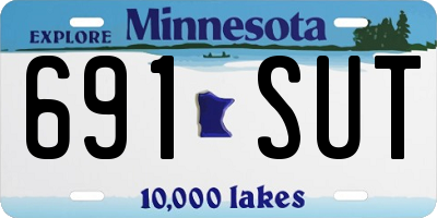 MN license plate 691SUT