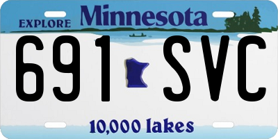 MN license plate 691SVC