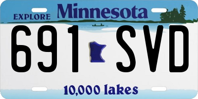 MN license plate 691SVD