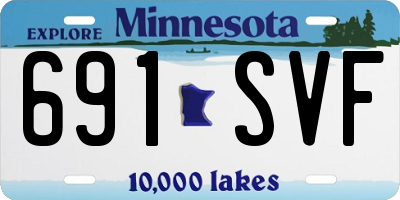 MN license plate 691SVF