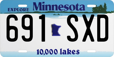 MN license plate 691SXD