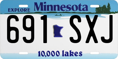 MN license plate 691SXJ