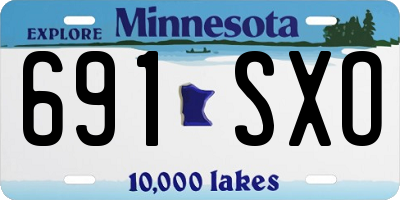 MN license plate 691SXO