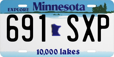 MN license plate 691SXP