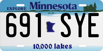 MN license plate 691SYE