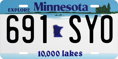 MN license plate 691SYO