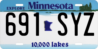 MN license plate 691SYZ