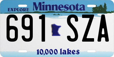 MN license plate 691SZA