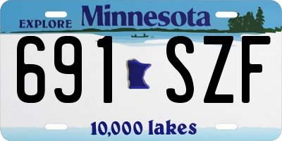 MN license plate 691SZF