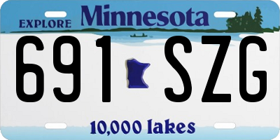 MN license plate 691SZG