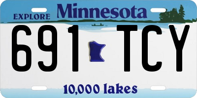 MN license plate 691TCY